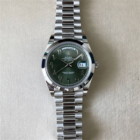 green arabic dial rolex|Rolex arabic numerals price.